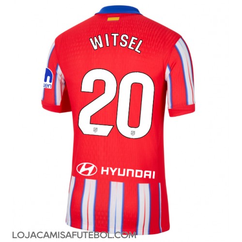 Camisa de Futebol Atletico Madrid Axel Witsel #20 Equipamento Principal 2024-25 Manga Curta